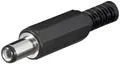 Goobay DC-Stecker mit Knickschutz - Bohrung 2,1 mm x 5,5 mm