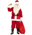 WEIHNACHTSMANN Jacke Hose Gürtel Hut Kostüm M/L Weihnachtsmannkostüm Verkleidung