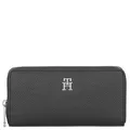 Tommy Hilfiger Langbörse Damen TH Emblem Large Zip Around black AW0AW15181BDS