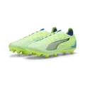 Puma Unisex Adults Ultra 5 Match FG/AG Soccer Shoe, Fizzy Apple-Puma White-BLUEMAZING, 46 EU