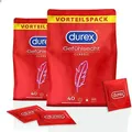 Durex Gefühlsecht Classic Kondome dünn leicht abrollbar transparent 2 x 40 Stück