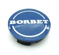 1x Original Borbet Nabendeckel 56mm Blau Felgendeckel | Nabenkappe Center Cap Deckel NEU!