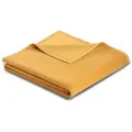 Biederlack Wohndecke Cotton Sense 150x200 cm | antique - gelb