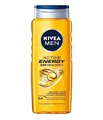 NIVEA MEN Active Energy 3in1 Energetisierendes Duschgel für Herren mit Koffein 500ml