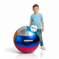 alldoro 60299 XXL Ball Metallic, aufblasbar Ø 60 cm, glänzend, robust mit PVC-Kern & Polyesterhülle, ab 3 Jahren, für Indoor & Outdoor