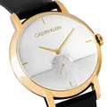 CALVIN KLEIN Established Herren Uhr Swiss Made Gold Leder UVP 299 € K9H2X5C6 NEU