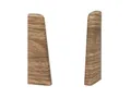 KGM Endstücke für Sockelleiste MEGA-Profil (20 x 58 mm) Eiche rustikal - Maße: 20 x 58 mm - 2 Stück