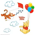 Wandtattoo KOMAR "Window Sticker Winnie the Pooh - Größe 31 x 31 cm", bunt, B:31cm H:31cm