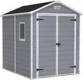 Keter Manor 6x8DD Gartenhaus wetterfest 7.6m³, Kunststoff, Außenmaße: BxTxH:185 x 236 x 227 cm