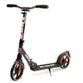 Hurtle Cityroller- mit XXL-Rädern, Roller Klappbar bis 100 kg – Höhenverstellbar mit Tragegurt, Trittbremse und Ständer für Schulweg Freizeit und Stadtverkehr, für Kinder Jugendliche Erwachsene