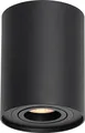 QAZQA - Modern Moderner DeckenSpot I Spotlight I Deckenspot I Deckenstrahler I Strahler I Lampe I Leuchte schwarz dreh- und neigbar - Rondoo up I Wohnzimmer I Schlafzimmer - Aluminium Zylinder - LED g