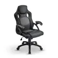 Juskys Racing Schreibtischstuhl Montreal ergonomisch Bürostuhl PC Gaming Stuhl - grau