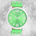 Oozoo Damen Armbanduhr Timepieces Analog Leder grün UOC1070A