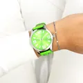 Oozoo Damen Armbanduhr Timepieces Analog Leder grün UOC1070A