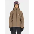 Skijacke SOS "La Thule", Damen, Gr. L, braun, 92% Polyamid, 8% Elasthan, unifarben, sportlich, normal, ohne Ausschnitt, Langarm, Jacken, im besonders wetterfesten und komfortablen Design