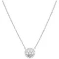 Fossil Collier Fossil Damen-Kette 925er Silber Perlmutt silberfarben