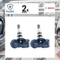 2x ORIGINAL® Bosch Radsensor, Reifendruck-Kontrollsystem für VW PASSAT B8