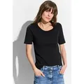 CECIL T-Shirt Style Lena mit klassischem Rundhalsausschnitt schwarz XS (36)