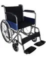 Rollstuhl faltbar Sitzbreite 46 cm Blau Modell Alcazar Manuelle Bremse