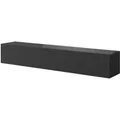 Selsey TV-Hängeboard Veldio mit Lamellenfront 175 cm Schwarz