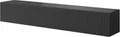 Selsey TV Schrank Board Sideboard Fernsehtisch Fernsehschrank 175 cm Hängend Gefräste Front Schwarz Veldio