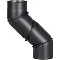 Firefix Universalofenrohr-bogen Ø 150 Mm Schwarz Ofenrohrbogen Kaminrohrbogen