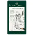 (1,33€/Stück) Castell 9000, Design Set mit 12 Bleistiften, Faber-Castell 119064