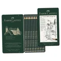 FABER CASTELL Bleistifte 12er Set Härtegrad 5B 4B 3B 2B B F HB H 2H 3H 4H 5H neu
