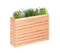 Mega-Holz Hochbeet Balkon-Hochbeet Lärche MODULO - L (Funktionsset, 2er Set besteht aus 2x Pflanzkübel Modulo 120x30x39), Modular