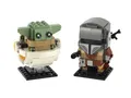 LEGO® LEGO 75317 BrickHeadz Der Mandalorianer™ und das Kind Spielbausteine, (Set, 295 St)