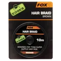 (0,55€/1m) Fox Edges Hair Braid 10m brown Karpfenangeln Haarmontage
