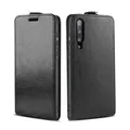 LBH Handy Hülle für Samsung Galaxy A70 / A70s mit Kartenfach Vertical Flip Magnet Cover Case Flip Klapphülle Magnetverschluss Schwarz