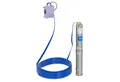 Hillvert Tiefbrunnenpumpe 6.000 l/h Tauchpumpe 370 W Brunnenpumpe Förderhöhe 43 m Kabel 20 m