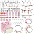 Mädchen Schmuck Basteln DIY Set ab 6-12 Jahre - Charm Armband Kit mit
