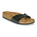 Birkenstock Damen Classic Madrid Birko-Flor Pantoletten,Schwarz (Schwarz Lack), 40 EU