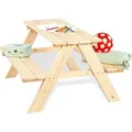 Pinolino Kinderträume - Kindersitzgarnitur Nicki für 4, Natur - Braun