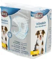 TRIXIE Windeln für Hündinnen Größe M-L - Saugfähige Hundewindeln bei Inkontinenz & Läufigkeit - 12 St. mit Gummizug für mehr Komfort, 36-52 cm Taillenumfang - 23634