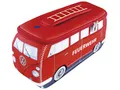 BRISA VW Collection - Volkswagen Neopren Universal-Schmink-Kosmetik-Kultur-Reise-Apotheke-Tasche-Mäppchen-Beutel T1 Bulli Bus (Feuerwehr/rot/Groß)