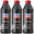 3x LIQUI MOLY 3825 Motorbike Gear Oil 75W-90 GL-5 Motorrad Getriebeöl 1L