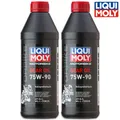2x LIQUI MOLY 3825 Motorbike Gear Oil 75W-90 GL-5 Motorrad Getriebeöl 1L