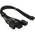 Adapterkabel GPU-02 (12+4pin) auf 3x 8pin schwarz, 34cm
