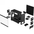 Fractal Design Pop Silent Black - Leises ATX Gehäuse mit Tempered Glass, Bitumen-Dämmung, Schaumstof