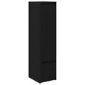 vidaXL Highboard Schwarz Eichen-Optik 29,5x34x119,5 cm Holzwerkstoff, Schrank, Lagerschrank, Schrank hoch, Beistellschrank, hoher Schrank