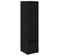 vidaXL Highboard Highboard Schwarz Eichen-Optik 29,5x34x119,5 cm Holzwerkstoff (1 St)