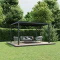 Ximax Pergola Shade Aluminium 300 cm x 400 cm Dunkelgrau