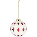 Alessi - Delight Weihnachtsbaumkugel 5, weiß / rot / gold