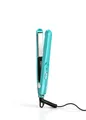 Farery Mini-Haarglätter, Keramik-Mini-Glätteisen für kurzes Haar/Locken, Pony, leicht und tragbar, kleine Glätteisen, weltweite Spannung für Reisen, Aufbewahrungstasche, blau