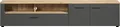 trendteam Wohnen Esteban TV-Lowboard, Anthrazit Melamin/ Evoke Oak Melamin, B/H/T: 210/43/41 cm