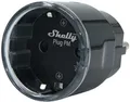 Shelly Plug PM Gen3 smarte Steckdose, Energiezähler, Messfunktion, WLAN, Bluetooth, schwarz
