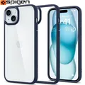 Handyhülle für iPhone 15 Spigen Case Cover Futeral Transparent / Dunkelblau